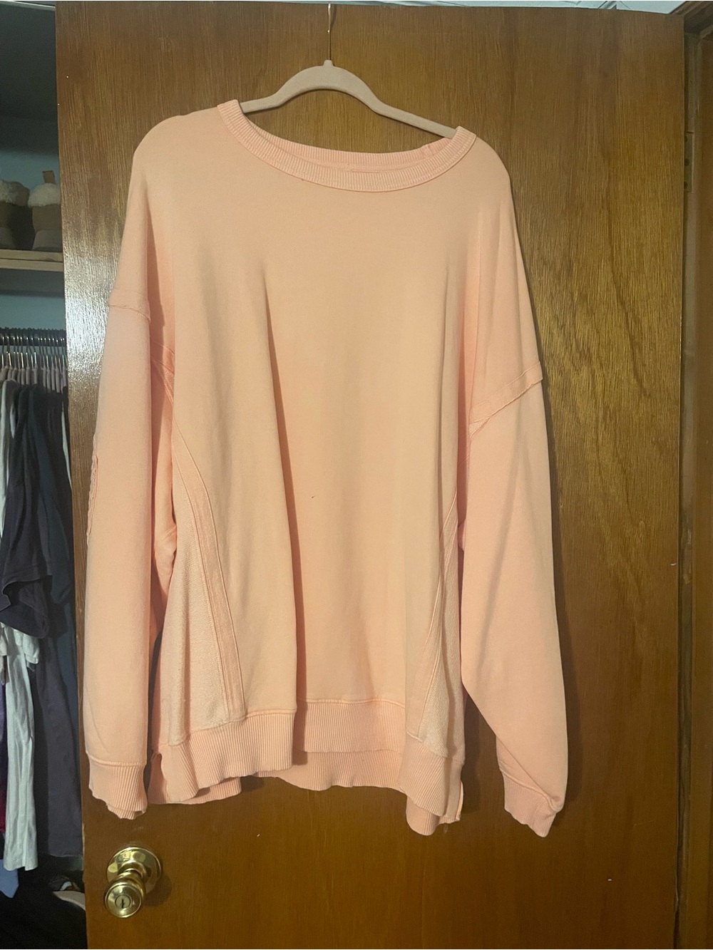 aerie Peach Crewneck Pullover Sweater